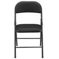 pro.tec 6x chaises visiteurs (noir - rembourrées)(en pack économique) chaise conférence - chaise - chaise de bureau - chaise --2