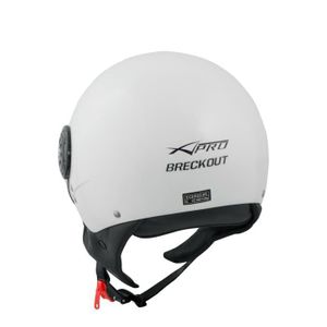 Demi Jet Casque Visière Pare Soleil ECE 22-06 Approuvé - Moto Scooter A-Pro Kinetic Fluo - Taille L