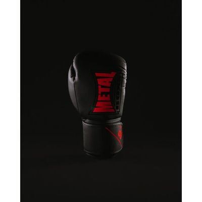 Gants De Boxe Metal – Rouge Et Noir – Taille 12 Oz – Occasion Adulte