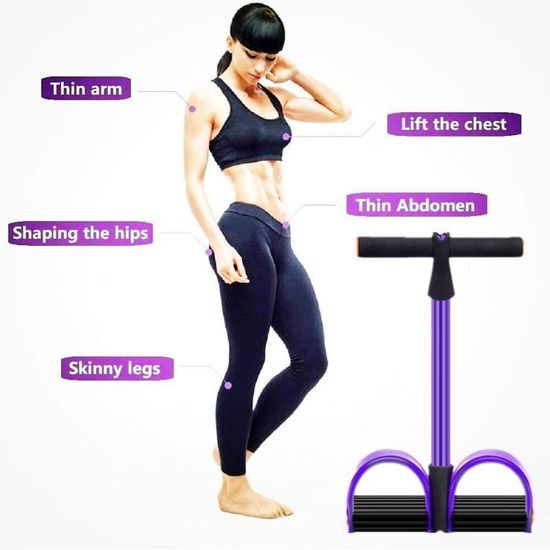 Ironwill Entraîneur Abdominal 6 Tubes - Yoga, Rééducation Et Fitness - Corde élastique Multifonction Avec Poignées Mousse