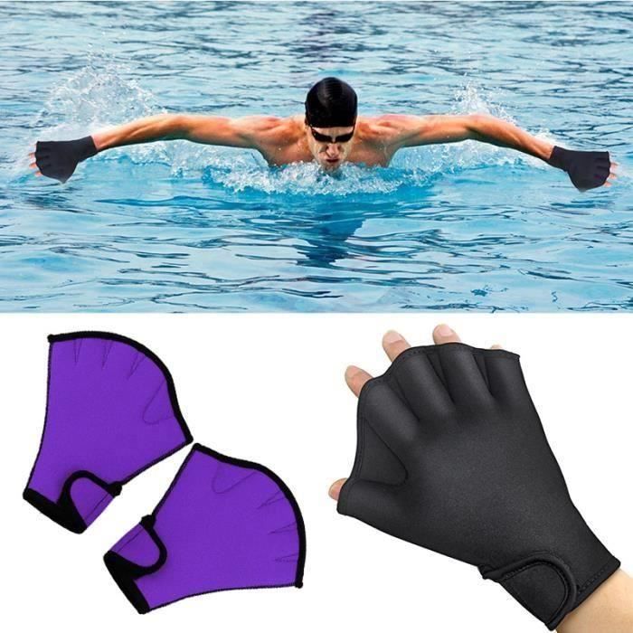 2 paires de gants de natation Aqua Fit Gants d'entraînement de