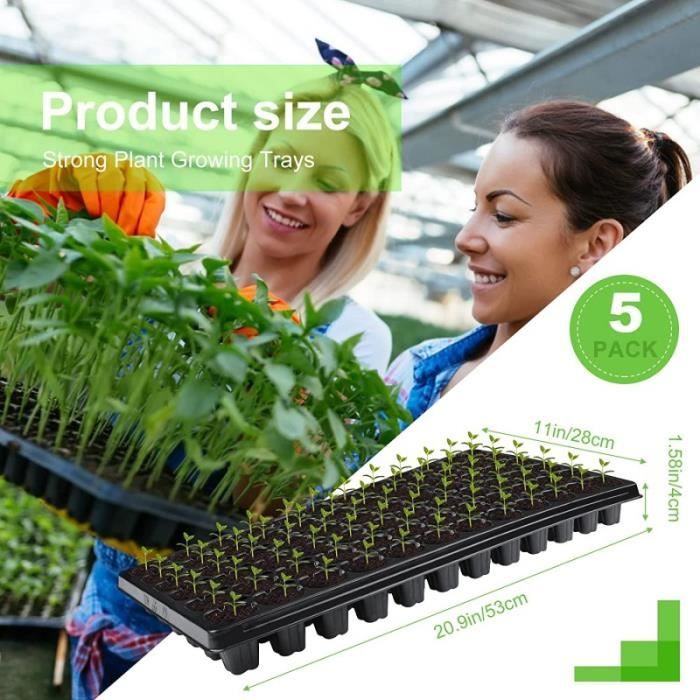 Plateau à Semis En Polystyrène Blanc - 40 Alvéoles Pour Semis De Légumes Et Fleurs - Réutilisable Et Léger