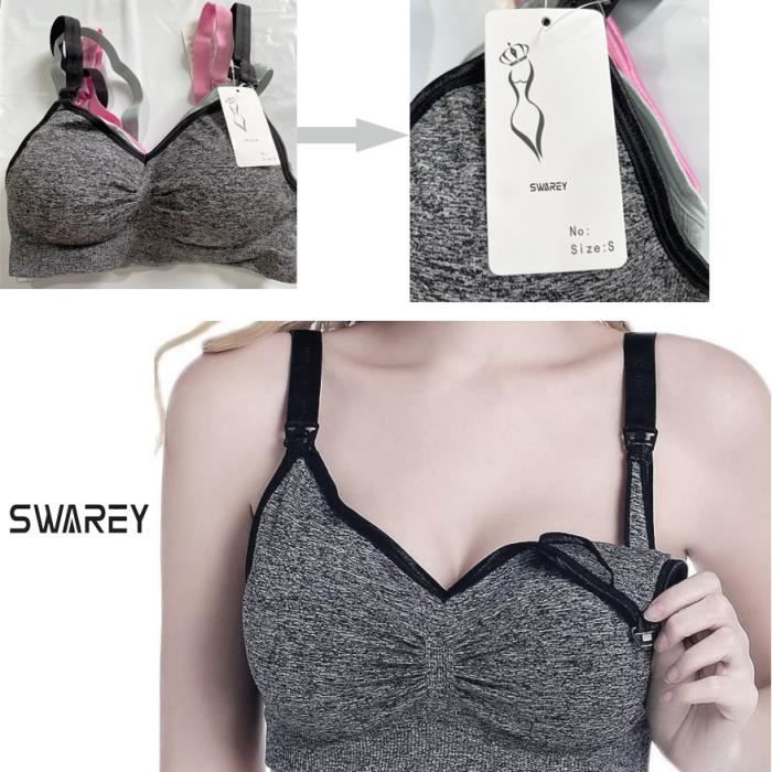 Lot de 2 Soutien Gorge Allaitement Femme Maternit Brassi re d