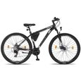 Licorne Bike Vélo VTT haut de gamme. (2 freins à disque) [Noir/Blanc (2xFrein à disque), 29.00]-3