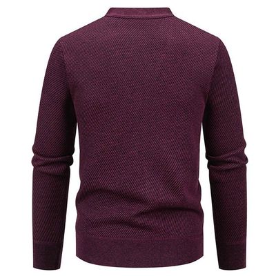 Vsadsau Cardigan Tricoté Décontracté Homme Col V - Grande Taille, Couleur Unie - Confort Printemps Automne