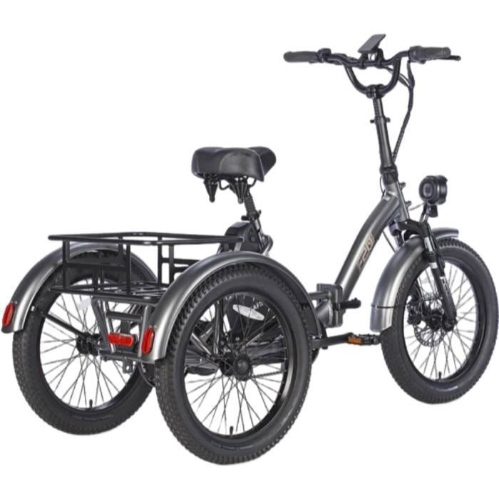 Velo electrique Fafrees F20 Mate Autonomie 75km Moteur 500W Avec plage arriere Camion cargo a trois roues 48V18.2Ah Noir Cdiscount Sport
