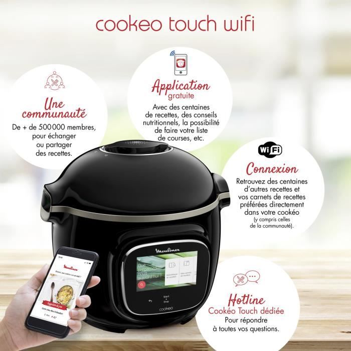 Cookeo Touch Wifi Moulinex - Livraison Offerte*