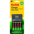 KODAK - Chargeur de piles AA/AAA + pack de 4 piles AA-0