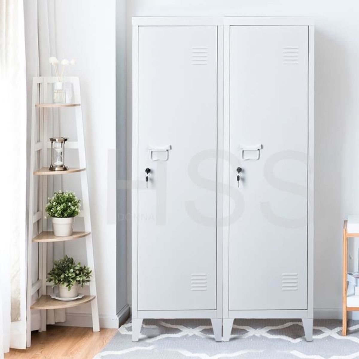 Armoire Vestiaire en métal avec casiers Armoire de rangement