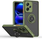 ACUZINA Coque pour Xiaomi Redmi Note 13 Pro Plus 5G / Poco X6 5G, Etui Téléphone Antichoc avec Anneau de Support, Vert