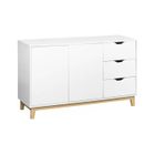 SWEEEK Buffet décor bois 2 portes 120cm Floki