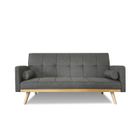 DESIGNETSAMAISON Banquette Clic Clac 3 places gris - Olan