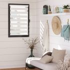 MADECOSTORE Store enrouleur jour nuit prêt-à-poser sans percer h250cm - Marron - L55 x H250cm