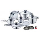 Royalty Line Rl-es2014m: Batterie De Cuisine En Marbre 14pcs Bourgogne