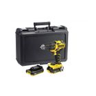 Perceuse-visseuse à percussion 18V + 2 batteries 2Ah + chargeur + coffret - STANLEY FATMAX - FMC627D2