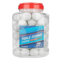 Atyhao Balles de tennis de table 60 PCS, Balles de ping pong 60 PCS, ,Couleur Blanc, Plastique En Stock  116095