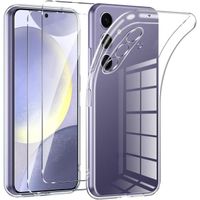 Coque pour SAMSUNG Galaxy S24 et 2 vitres verre trempé Silicone transparent