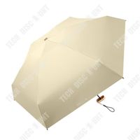 TD® Parapluie de soleil mini pluie ensoleillée portable crème solaire parapluie de poche six fois 6-os pliant anti-ultraviolet