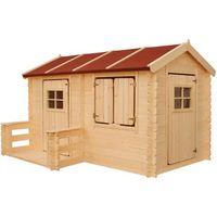 Maison en bois pour enfants - Timbela M503 - Extérieur - 175x235xH151cm