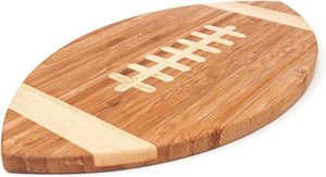PLANCHE DE SURF Marron Marron planche de football américain en bois de bambou pour le petit déjeuner, le dîner ou comme planche à découper (30