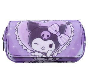 Trousse à Crayons Anime 25 Cm - Double Fermeture éclair, Grande Capacité | Avec Porte-clés, Pour école, Bureau