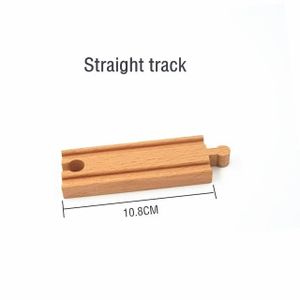 VOITURE À CONSTRUIRE C - Accessoires de train magnétique en bois, Compatible avec toutes les marques, Jouets de train en hêtre, Vo
