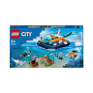MAQUETTE DE BATEAU LEGO® City 60377 Le bateau d'exploration sous-mari
