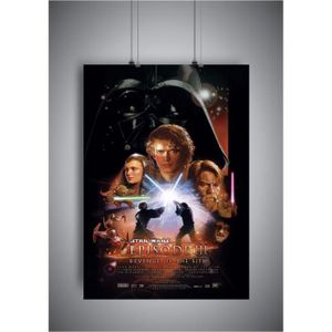 AFFICHE - POSTER Poster STAR WARS 3 revenge oif the sith affiche cinéma wall art - A4 (21x29,7cm)