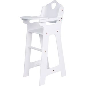 MAISON POUPÉE Chaise haute pour poupée - Marque - Modèle - Blanc