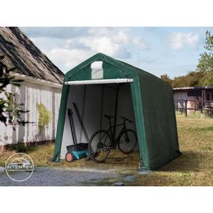 Tente Abri Voiture Garage Basic, 3,3x4,8x2,4m PE, Gris - Accessoires  mobilier de jardin - Achat & prix
