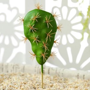 FLEUR ARTIFICIELLE Décoration florale,Cactus vif plante bonsaï verte artificielle, 1 pièce, décoration de jardin pour maison, Vase pour - Type 09