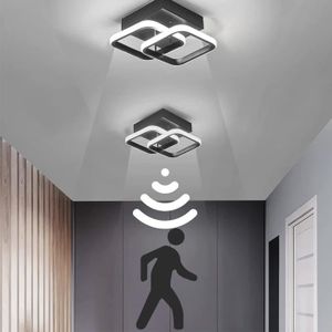 PLAFONNIER Plafonnier LED à détecteur de mouvement moderne 22W 6000K Lampe de Plafond avec activé par le mouvement pour escalier,couloir,salon