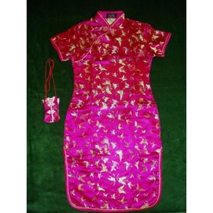 ROBE Papillon Qi Pao Fuchsia