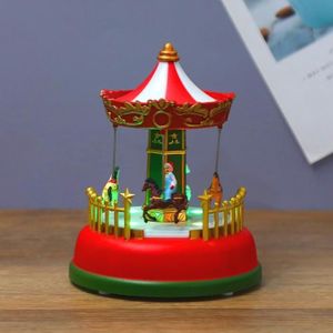 VILLAGE - MANÈGE Vvikizy Mini boîte à musique de Noël Noël Mini Boî