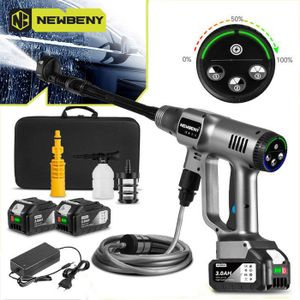 Nettoyeur Haute Pression électrique Sans Fil Buse Réglable 2 Batteries