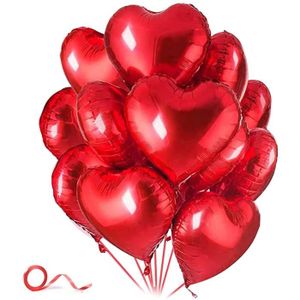 BALLON DÉCORATIF  Décorations Saint Valentin,30 Ballon Coeur Rouge H