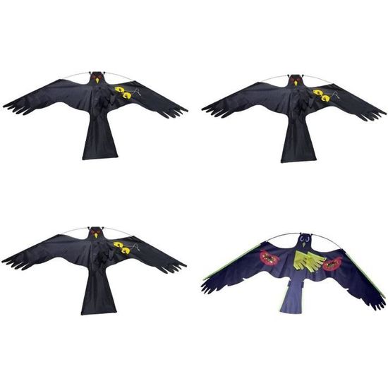 4 Pièces Réaliste Flying Kite Pigeon Repellent Leurre pour Le