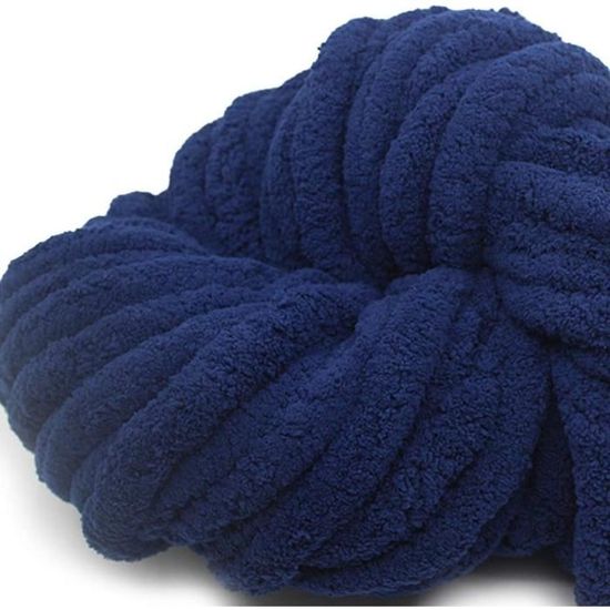 Laine Chenille épaisse Pour Tricot Et Crochet - Pelote De 250g Douce Et Colorée Pour Projets Créatifs