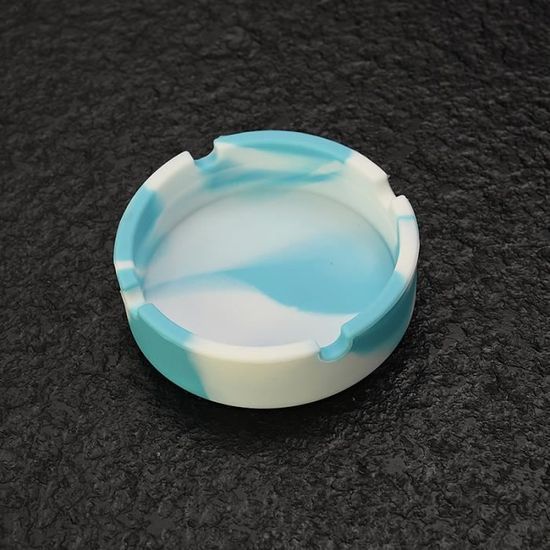 Lot De 12 Cendriers Silicone Rond Anti-Adhésif Résistant Chaleur - Intérieur Extérieur Bar Et Bureau