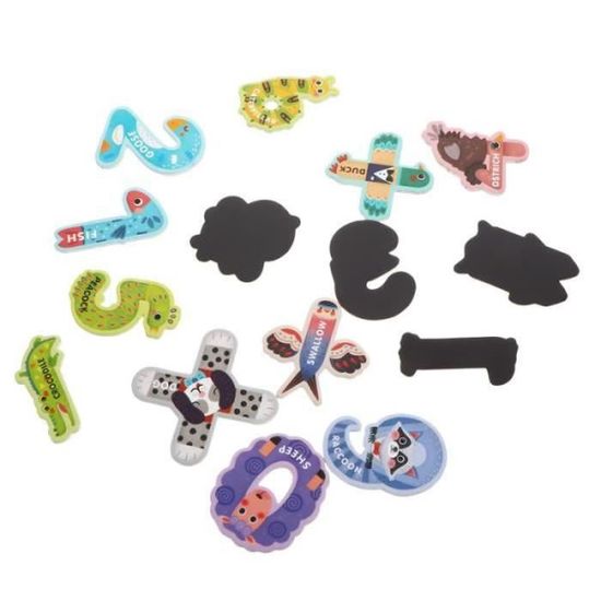 Autocollants Magnétiques Montessori - Aimants Réfrigérateur Pour Apprentissage Créatif Des Couleurs Et Alphabet Enfants