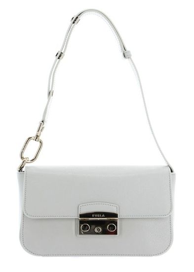 Sac Bandoulière Furla Metropolis Mini Marshmallow - Ivoire, Neuf Avec étiquettes, Polyester/cuir