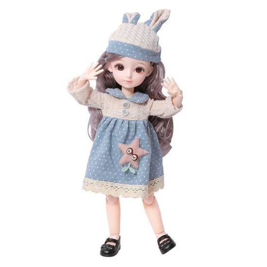 Ensemble complet-Bjd poupée 60CM avec des vêtements à la main