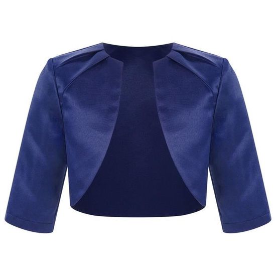 Bolero Bleu Marine Mariage