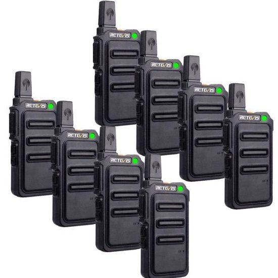 Talkies-Walkies Retevis RT619 - PMR446 - Rechargeables USB - 16 Canaux - VOX - Pour Famille