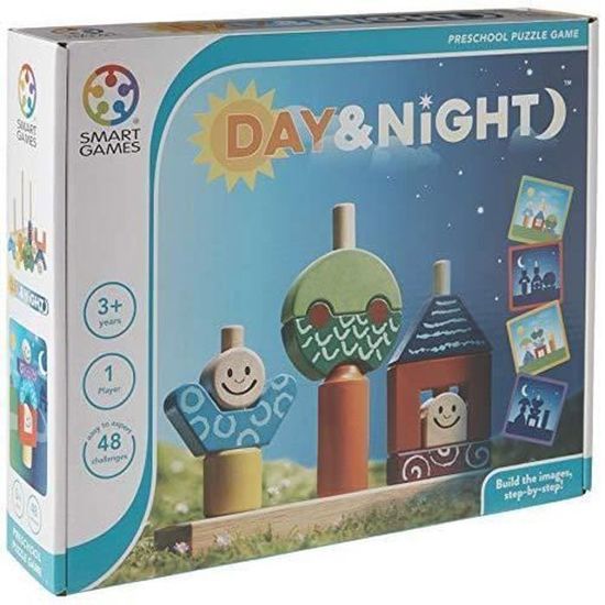 Jeu de réflexion et stratégie - SMART GAMES - SG033 Day & Night - Enfant - Mixte - Intérieur