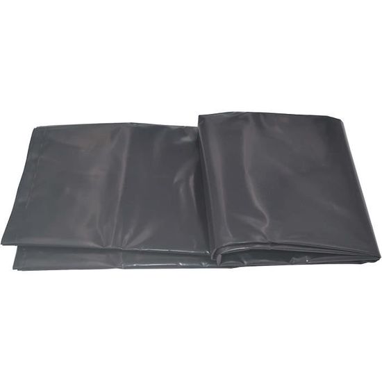 Bâche De Bassin PVC Noire 3m X 8m Épaisseur 0,5mm - Pour Étang De Jardin