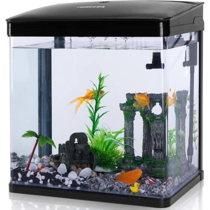 14L Petit Aquarium Complet Avec Système De Filtration Intégré Et