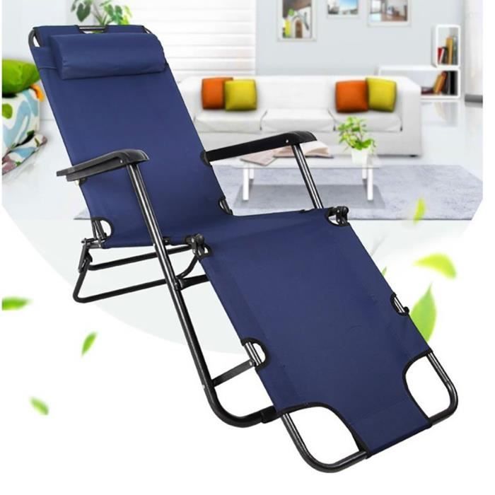 Chaise longue pliante de plage inclinable et chaise longue de patio de plage bie709