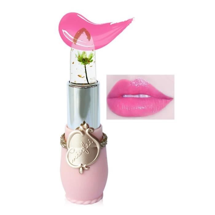 rouge à lèvres Beauté Bright Flower Crystal Jelly Lipstick Magic Temperature Change Color Lip YJL71025788E_Youn