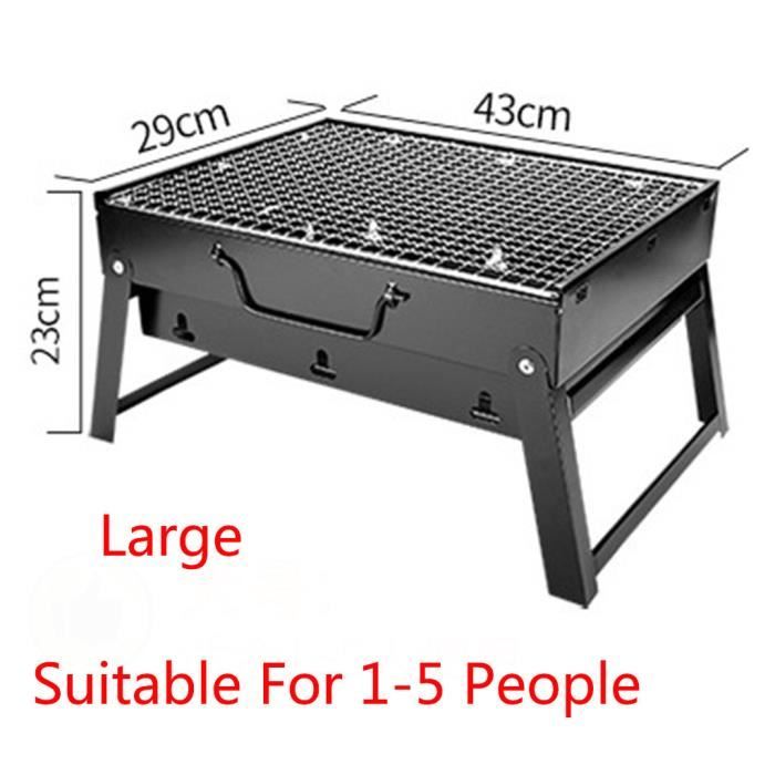 Grand barbecue portable Barbecue en acier Barbecue au charbon extérieur Patio Garden Party WSCZ17084